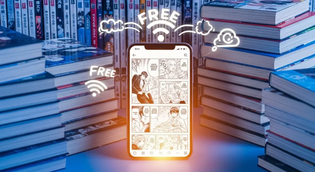 What official manga apps provide free chapters?