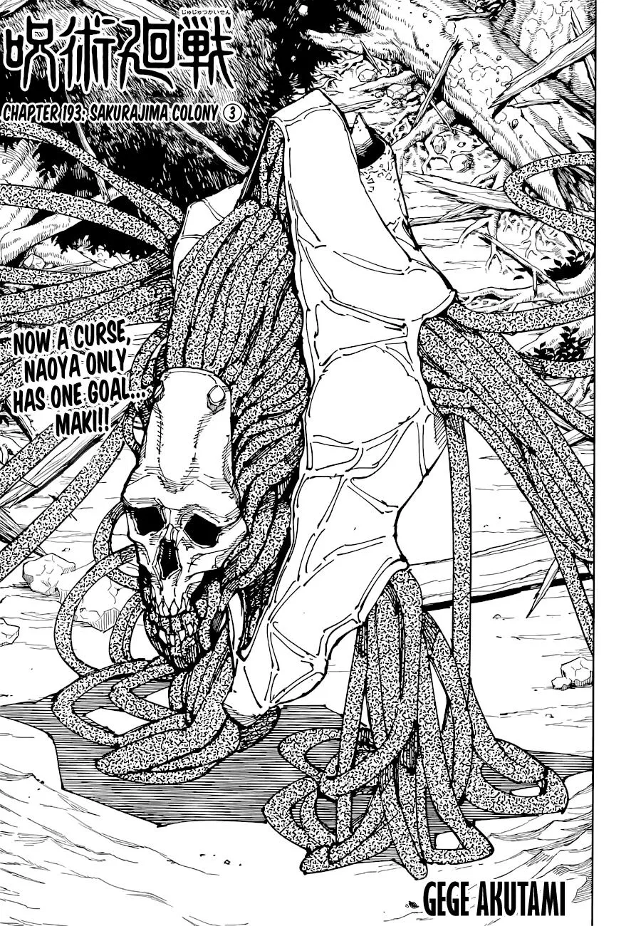 Jujutsu Kaisen, Chapter 193 1 1 159