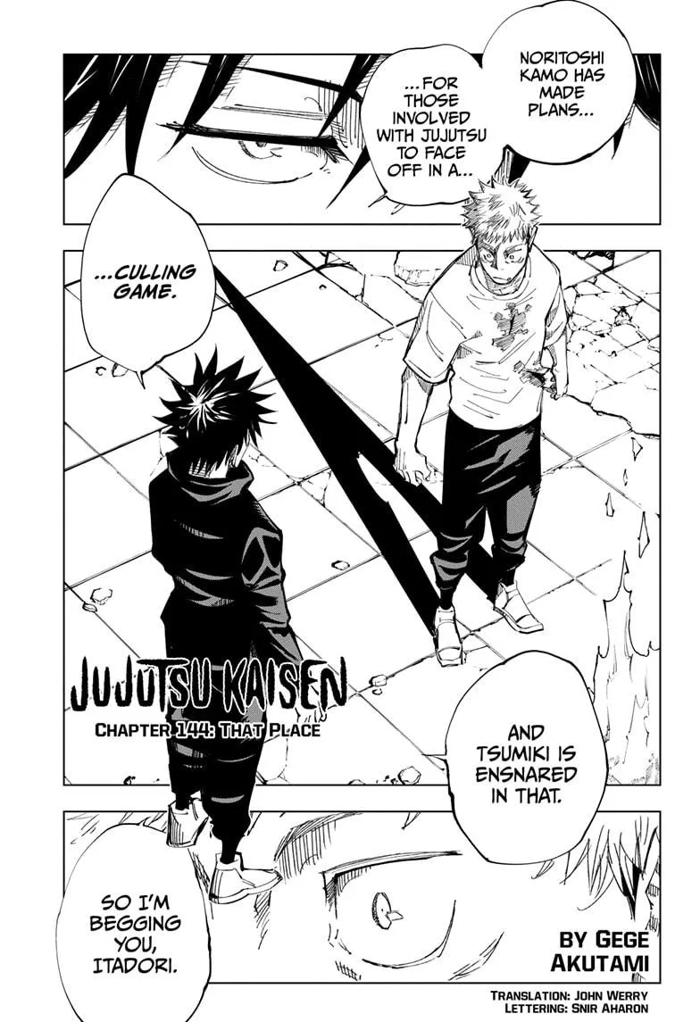 Jujutsu Kaisen, Chapter 144 1 1 189