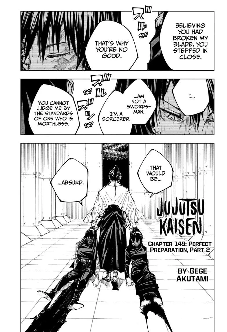 Jujutsu Kaisen, Chapter 149 1 1 201