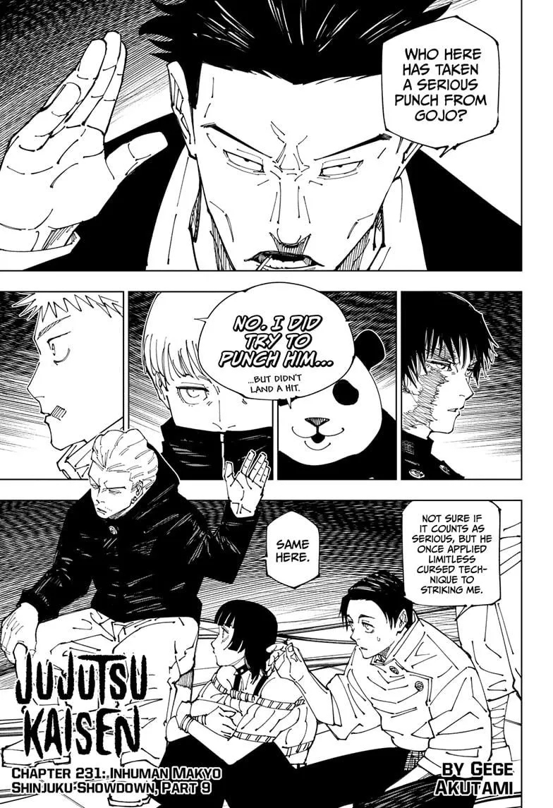 Jujutsu Kaisen, Chapter 231 1 1 210