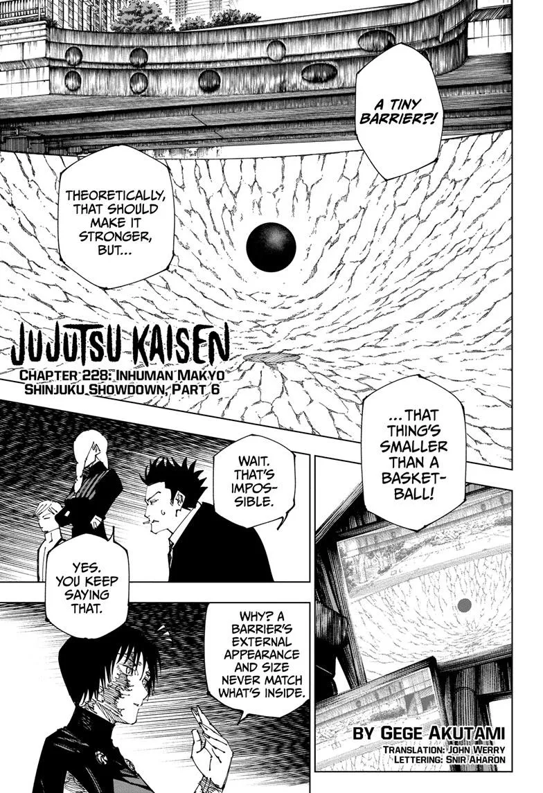 Jujutsu Kaisen, Chapter 228 1 1 242