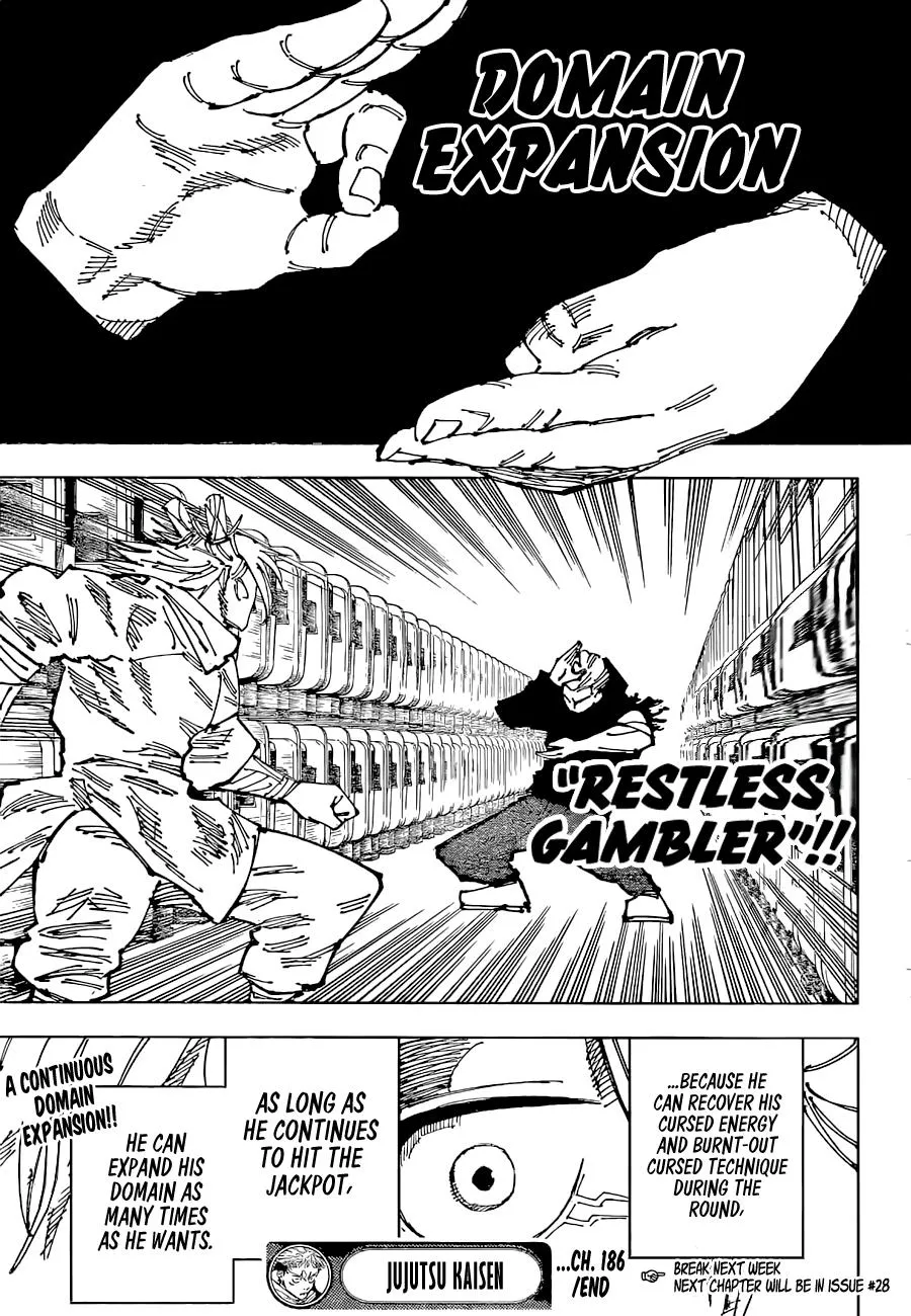 Jujutsu Kaisen, Chapter 186 17 17 132
