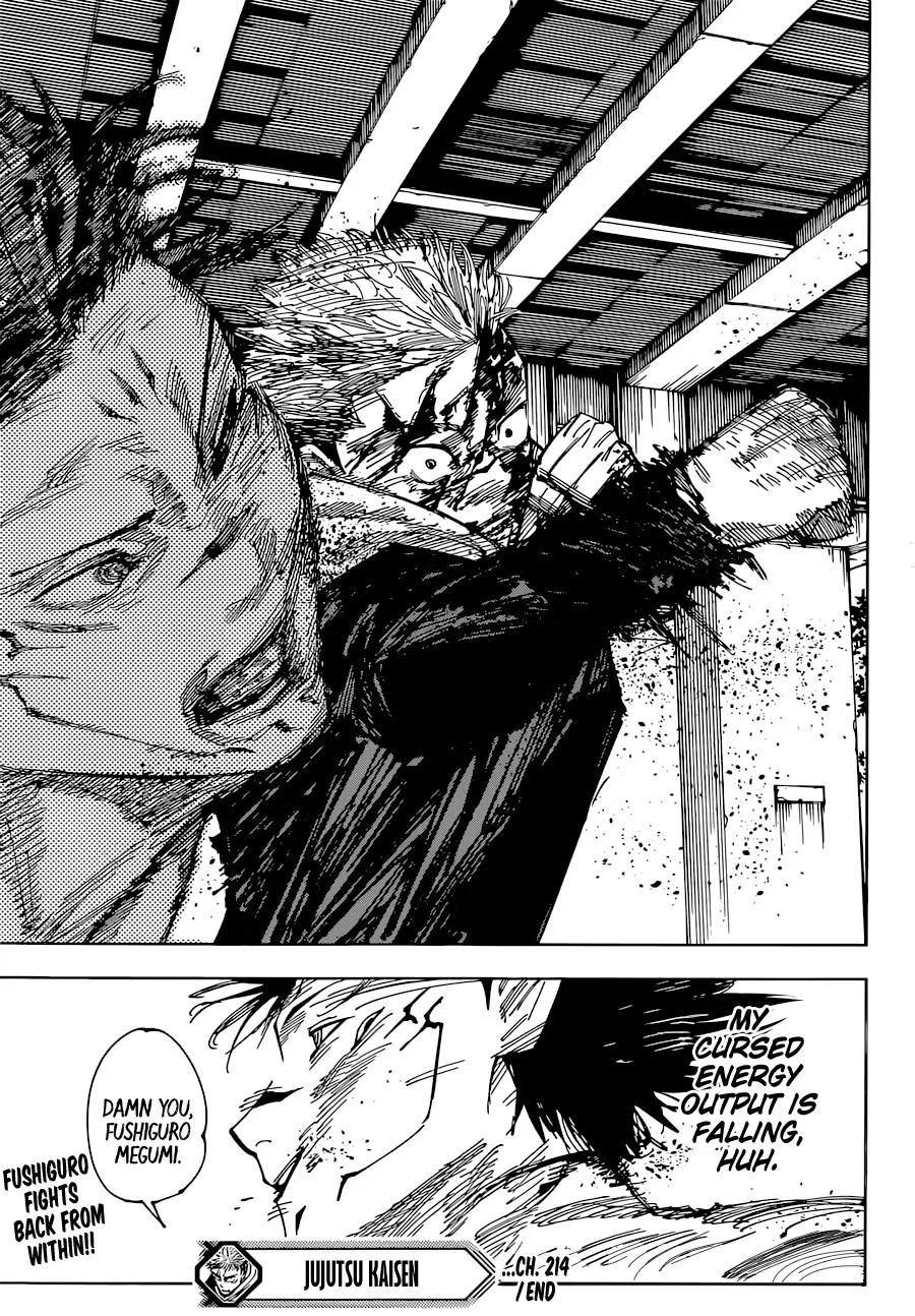 Jujutsu Kaisen, Chapter 214 16 17 202