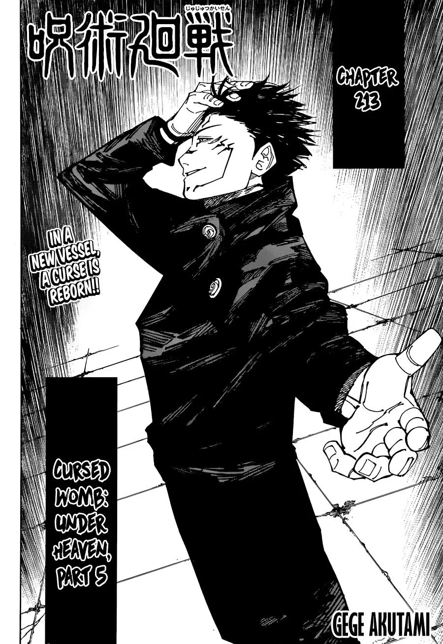 Jujutsu Kaisen, Chapter 213 2 2 213