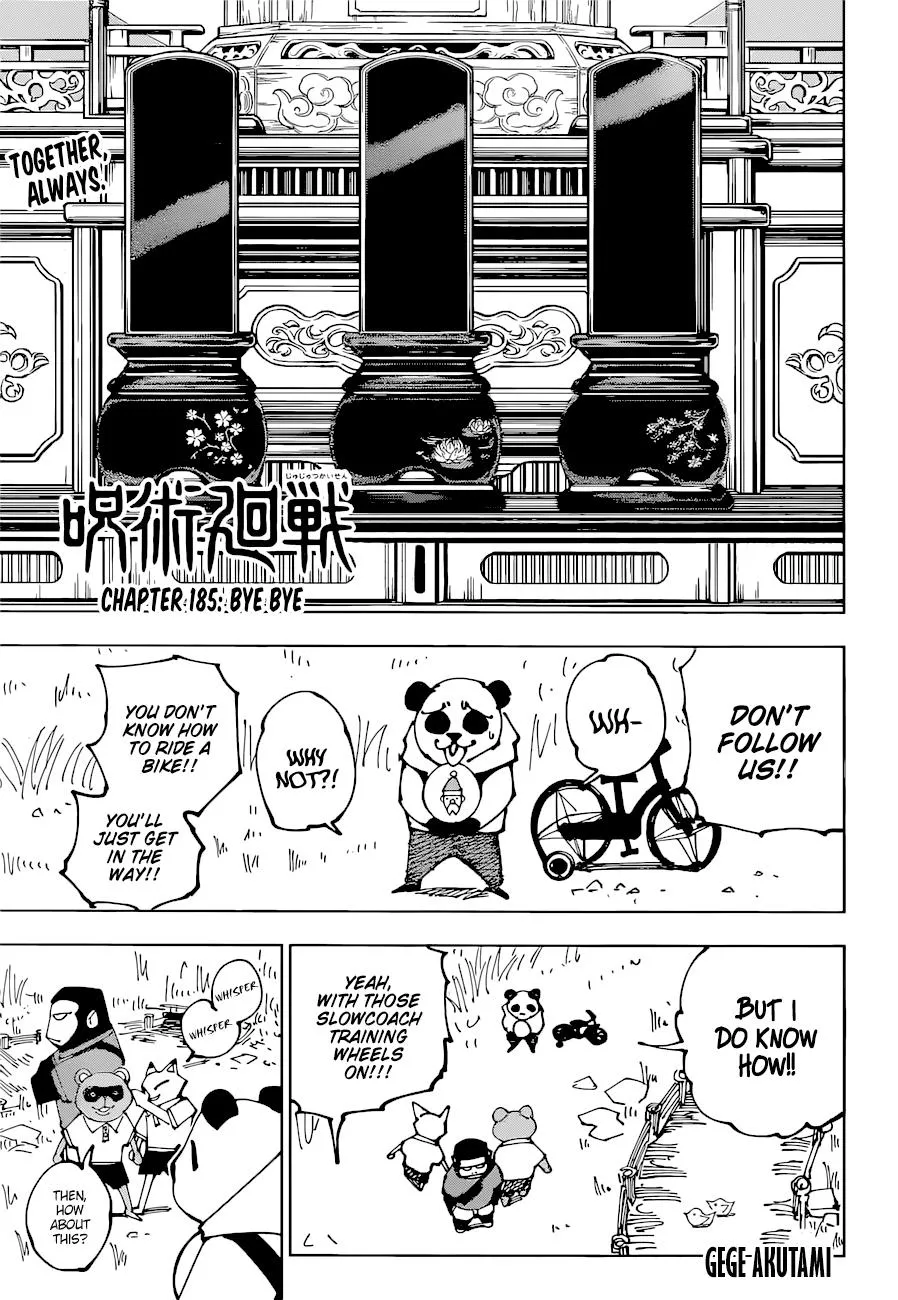 Jujutsu Kaisen, Chapter 185 3 3 134