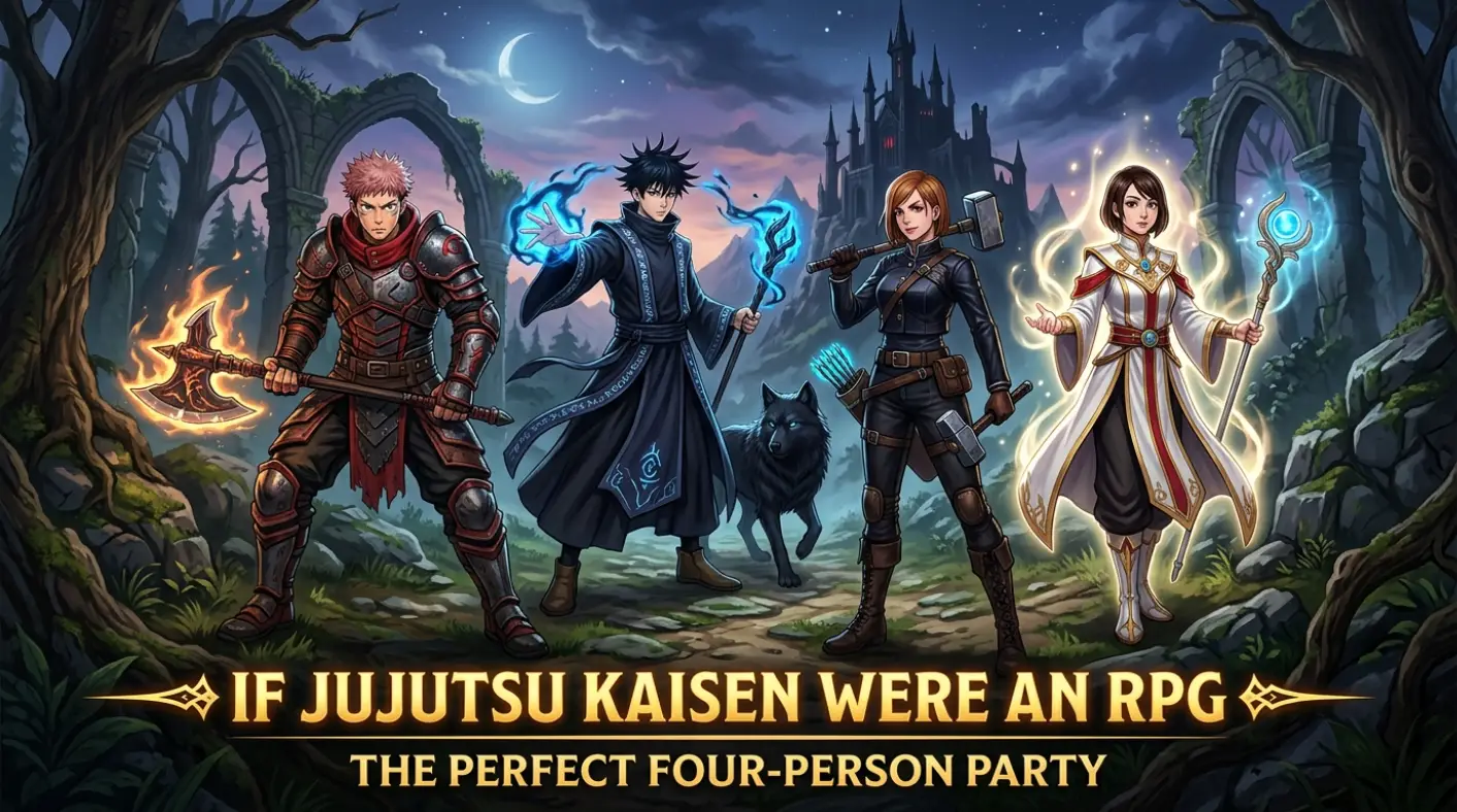 If Jujutsu Kaisen Were an RPG, Which Characters Would Make the Perfect Four-Person Party